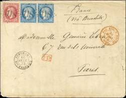 GC 5118 / N° 32 (def) + N° 60 (paire) Càd YOKOHAMA / Bau FRANÇAIS Sur Lettre Avec Très Long Et Exceptionnel Texte Histor - Maritime Post