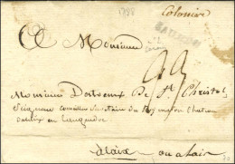 Lettre Avec Texte Daté De Marmelade Le 5 Avril 1788 Pour Aix. Au Recto, Marque Postale D'entrée '' Colonies '' + SAUJON  - Marques D'entrées