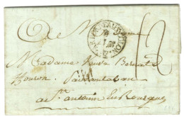 Lettre Avec Texte Daté De Fort Dauphin (1777) Pour Saint Antonin. Au Recto, Marque Postale D'entrée Ornée Fleurs De Lys  - Marques D'entrées