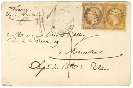 Losange CEMD / N° 13 + 23 Càd CORPS EXP. MEXIQUE / Bau D Sur Lettre Insuffisamment Affranchie Pour Marseille Taxée 7. 18 - Army Postmarks (before 1900)