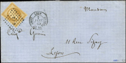 Losange CDS / N° 13 Belles Marges Càd LYON / CAMP DE SATHONAY Sur Lettre Adressée Localement. 1860. Exceptionnelle Assoc - Marques D'armée (avant 1900)