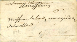 '' De L'armée D'Allemagne '' (N°LA10) Sur Lettre Avec Texte Daté Du 28 Octobre 1696. - TB / SUP. - R. - Armeestempel (vor 1900)