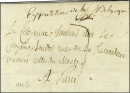 '' Expédition De La Belgique '' Sur Lettre Avec Texte Daté De Bruxelles (An 2) Pour Paris. - TB / SUP. - R. - Marques D'armée (avant 1900)