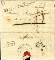 Lettre Avec Texte Daté De Paris Le 7 Avril 1826 Adressée Localement. Au Recto, Taxe 15 Annulée Plume Et Marque Postale R - Civil Frank Covers