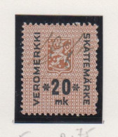 Finland Fiskale Zegel Cat. Barefoot Veromerkki/Income Tax 5 - Revenue Stamps