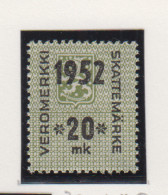 Finland Fiskale Zegel Cat. Barefoot Veromerkki/Income Tax 32   Jaar 1952 - Revenue Stamps