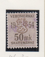 Finland Fiskale Zegel Cat. Barefoot Veromerkki/Income Tax 46   Jaar 1954 - Revenue Stamps