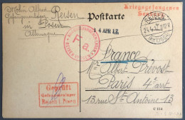 Allemagne, Carte Postale Militaire De REISEN 24.4.1917 - (B4240) - Otros & Sin Clasificación