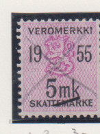 Finland Fiskale Zegel Cat. Barefoot Veromerkki/Income Tax 43    Jaar 1955 - Fiscaux