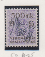 Finland Fiskale Zegel Cat. Barefoot Veromerkki/Income Tax 50    Jaar 1955 - Revenue Stamps