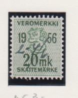 Finland Fiskale Zegel Cat. Barefoot Veromerkki/Income Tax 45    Jaar 1956 - Revenue Stamps