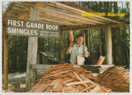 Australia NEW SOUTH WALES NSW Roof Shingle Splitter TIMBERTOWN WAUCHOPE Bellevue BV571 Postcard C1970s - Autres & Non Classés