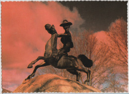 Australia NEW SOUTH WALES NSW Man From Snowy River Statue COOMA Colour Tech RSP96RP Schorn Postcard C1980s - Sonstige & Ohne Zuordnung