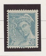 VARIÉTÉ - N° 549 N*- ANNEAU LUNE DANS LE 0 DE 50 -( MAURY 549a ) - Used Stamps