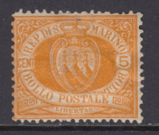 SAN MARINO - Sassone N. 2 - Cv 1200 Euro - CENTRATISSIMO - LINGUELLATO - MH* - Neufs