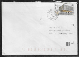 Czechoslovakia. Stamp Sc. 2711 On Letter, Sent From Sladkovicovo 18.01.89 For “Tesla” Uhersky Brod. - Brieven En Documenten