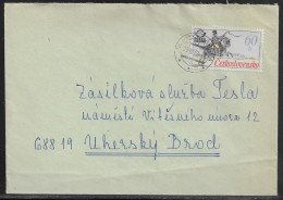 Czechoslovakia. Stamp Sc. 2116 On Letter, Sent From Slapy U Tábora  29.03.78 For “Tesla” Uhersky Brod. - Lettres & Documents