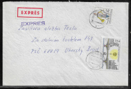 Czechoslovakia. Stamp Sc. 2182, 1968 On Express Letter, Sent From Presov  28.08.78 For “Tesla” Uhersky Brod. - Lettres & Documents