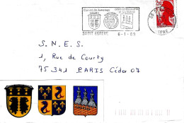 FRANCIA - 1989 SAINT EGREVE Gemellaggio Tra Karben, Saint Egreve E San Marino (stemmi) - 2885 - Lettres & Documents