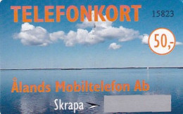 ALAND ISLANDS - Seascape, Alands Mobiltelefon Prepaid Card 50 Mk, Tirage 5000, 10/97, Mint - Aland