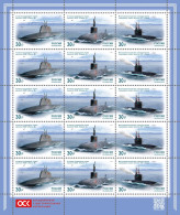 Russia Russland Russie 2023 Modern Submarines Sheetlet MNH - Sous-marins