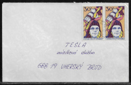 Czechoslovakia. Stamps Sc. 2140 On Letter, Sent From Mirovice 24.08.78 For “Tesla” Uhersky Brod. - Covers & Documents