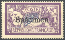 [* SUP] N° 206-CI1, 3f Violet Et Bleu, Infime Trace. Signé Brun. LUXE - SPECIMEN - Cote: 220€ - Cours D'Instruction