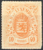 [* SUP] N° 23, 40c Rouge-orange - Très Frais. Signé FSPL - Cote: 1400€ - 1859-1880 Armoiries