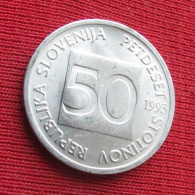 Slovenia 50 Stotinov 1993 KM# 3 Lt 1095 *V2T Bee Eslovenia Slovenija Slovenie - Slovenia