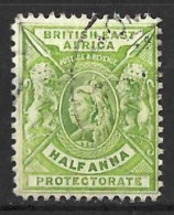 K.U.T..." Br EAST AFRICA.."....QUEEN VICTORIA...(1837-01.)...." 1896.."......HALF As......SG65.....VFU.. - British East Africa