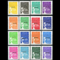 MAYOTTE 2002 - Scott# 159-74 Marianne Opt. Set Of 16 LH - Other & Unclassified