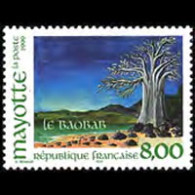 MAYOTTE 1999 - Scott# 127 Baobab Tree Set Of 1 MNH - Other & Unclassified