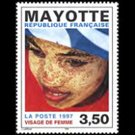 MAYOTTE 1997 - Scott# 90 Local Woman Set Of 1 MNH - Sonstige & Ohne Zuordnung