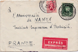 35390# LETTRE EXPRES SPOEDBESTELLING Obl KNOCKE PLAGE EN VOGUE 1931 Pour NANCY MEURTHE ET MOSELLE - 1931-1934 Kepi