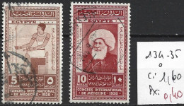 EGYPTE 134-35 Oblitérés Côte 1.60 € - Usati