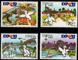 Spain 1990 Wolrd Expo Sevilla 4 Values MNH Mascotte - 1992 – Sevilla (Spain)