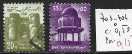 EGYPTE 703-04 Oblitérés Côte 0.50 € - Used Stamps