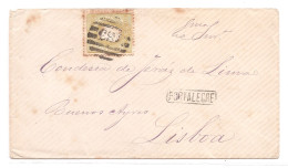 Portugal, 1875, # 39a Dent. 12 3/4, Tipo II, Para Lisboa - Lettres & Documents