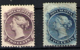 Nueva Escocia Nº 6 Y 7. Año 1860 - Usados