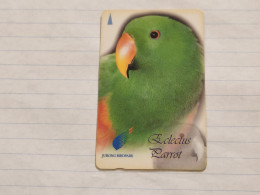 SINGAPORE-(104SIGA-O/b)-Eclectus Parrot-(109)-(104SIGA-122093)($20)(1/1/1997)-used Card+1card Prepiad Free - Singapore