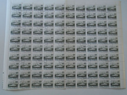 ZA484.4  ROMANIA   Sheet With   100 Stamps  1,75 Lei,  Ship - Motonava Transylvania -   Cancel Bucuresti  1974 - Autres & Non Classés