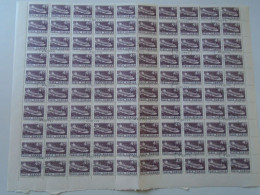 ZA484.5  ROMANIA   Sheet With   100 Stamps  4,70 Lei,  Ship - Petrol Tanker Arges  -   Cancel Bucuresti  1974 - Autres & Non Classés