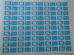 ZA484.16 ROMANIA   Sheet With   100 Stamps 5b  PORTO  Postage Due - Cancel Bucuresti    1974 - Other & Unclassified