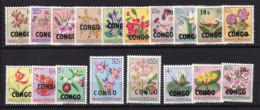 CONGO  MNH **  1960 Fleurs Surcharges - Ongebruikt