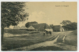 04- Prentbriefkaart Zeegze / Zeegse 1910 - Grootrond Treinstempel: Groningen - Delfzijl - Autres & Non Classés