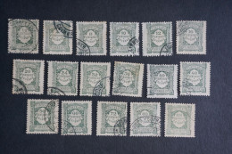 (T6) Portugal - 1922 Postage Due Complete Set - Af. P28 To 44 (Used) - Oblitérés