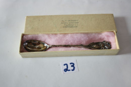 C23 Petite Cuillère - Souvenir Amsterdam - Coffret Origine - Métal Argenté - Spoons