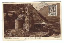 ANDORRA  L'église De Saint Jean De Caselles 14 MAR. 46 - Sonstige & Ohne Zuordnung