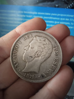 Moneda 5 Pesetas Amadeo De Saboya 1871 - A Identifier