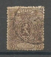 Belgique Belgie Belgium COB 25 Oblitéré Used 1866 Petit Lion - 1866-1867 Coat Of Arms